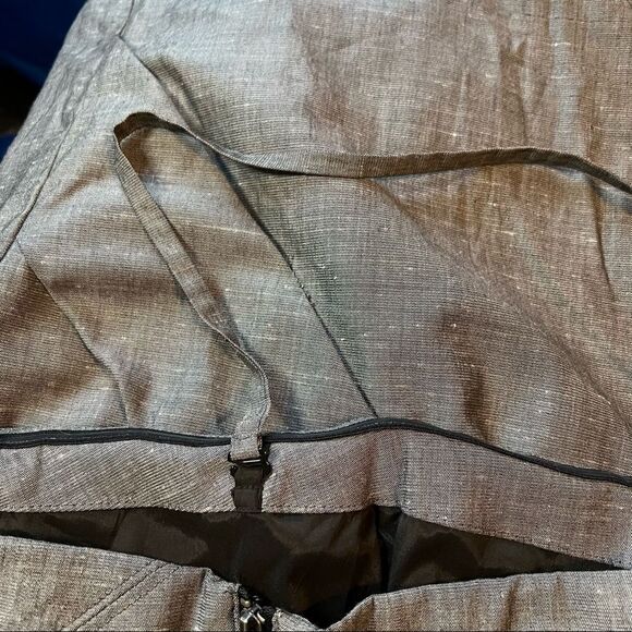 Bebe grey strapless dress with pockets! Size 8 - Picture 12 of 14